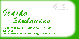 ildiko simkovics business card